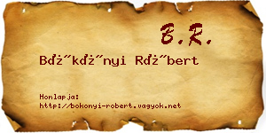 Bökönyi Róbert névjegykártya